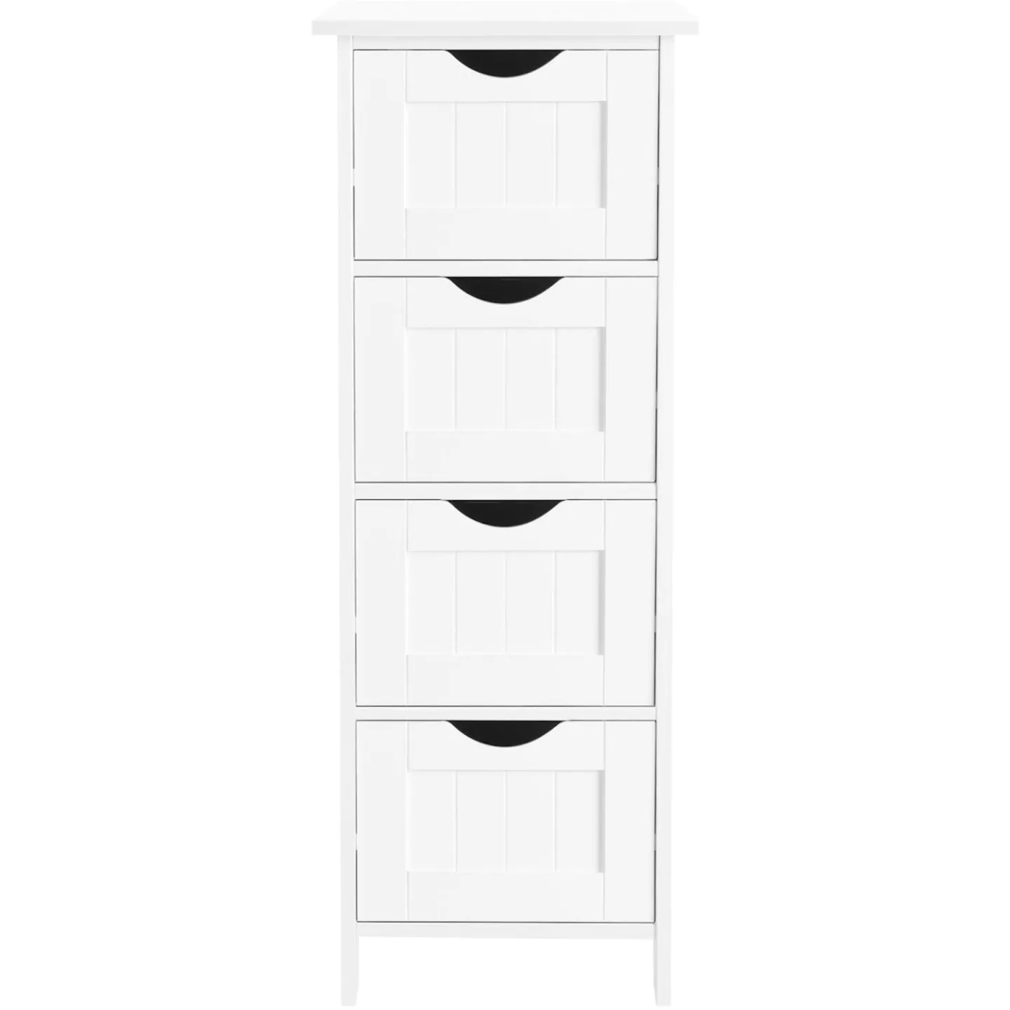 Badezimmerregal VASAGLE Weiss B 30 T 30 H 82 cm - Material: Holz - Badezimmerregal