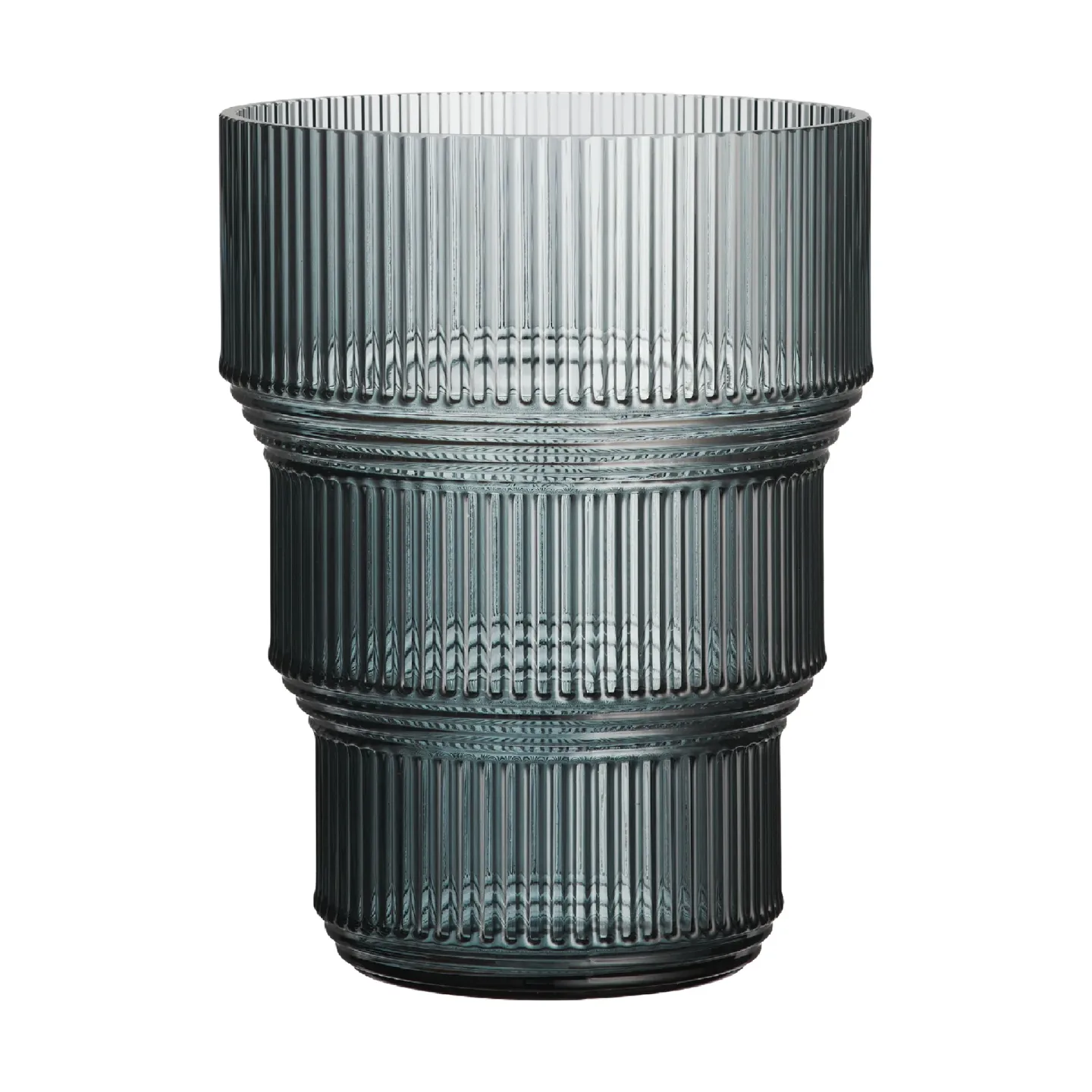 Kosta Boda Pavillon Tulpenvase 173 mm Grau
