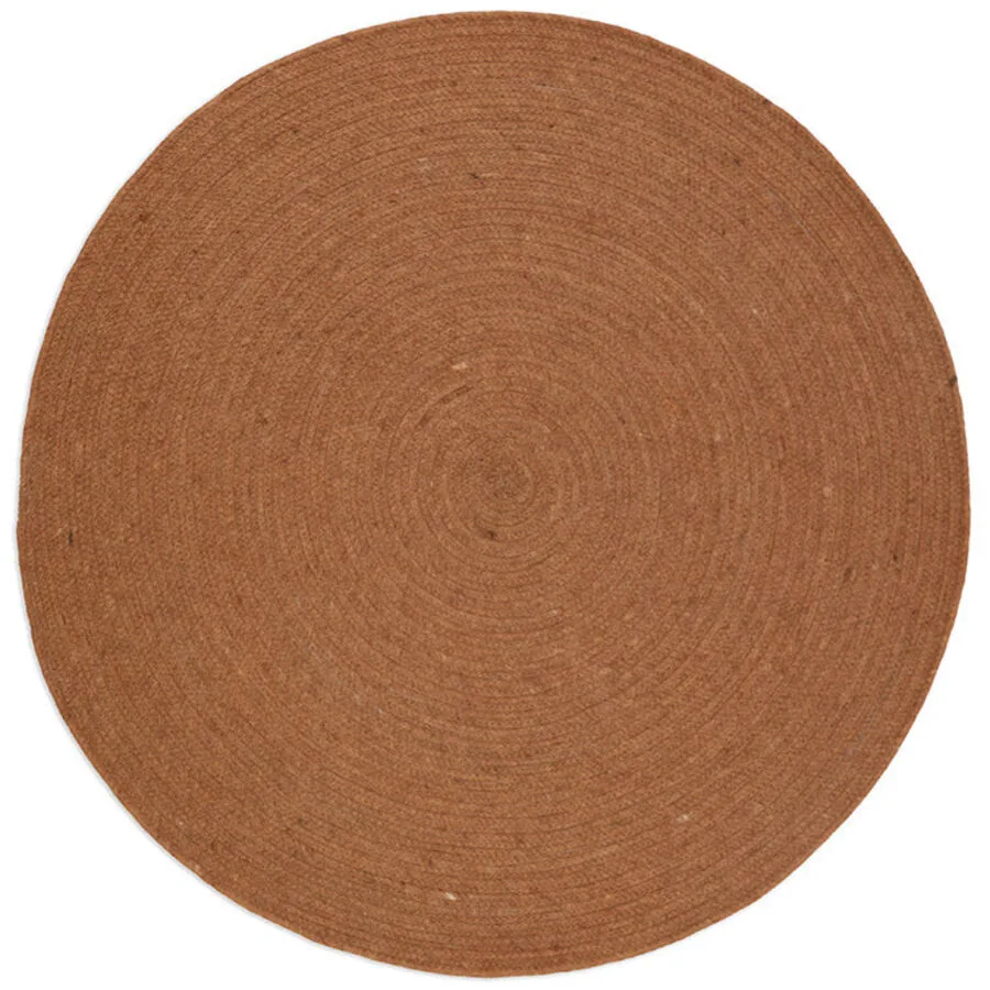Teppich Juha Stoff 140 cm 140 cm - Farbe: Toffee