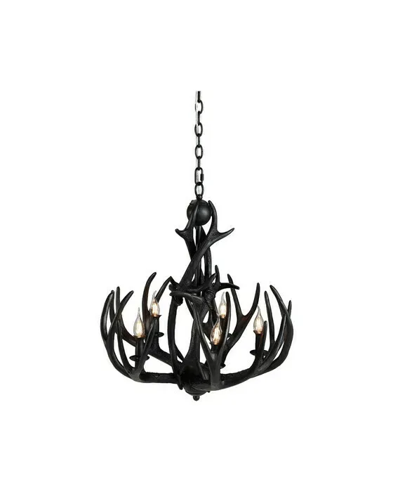 Antler lysekrone sort