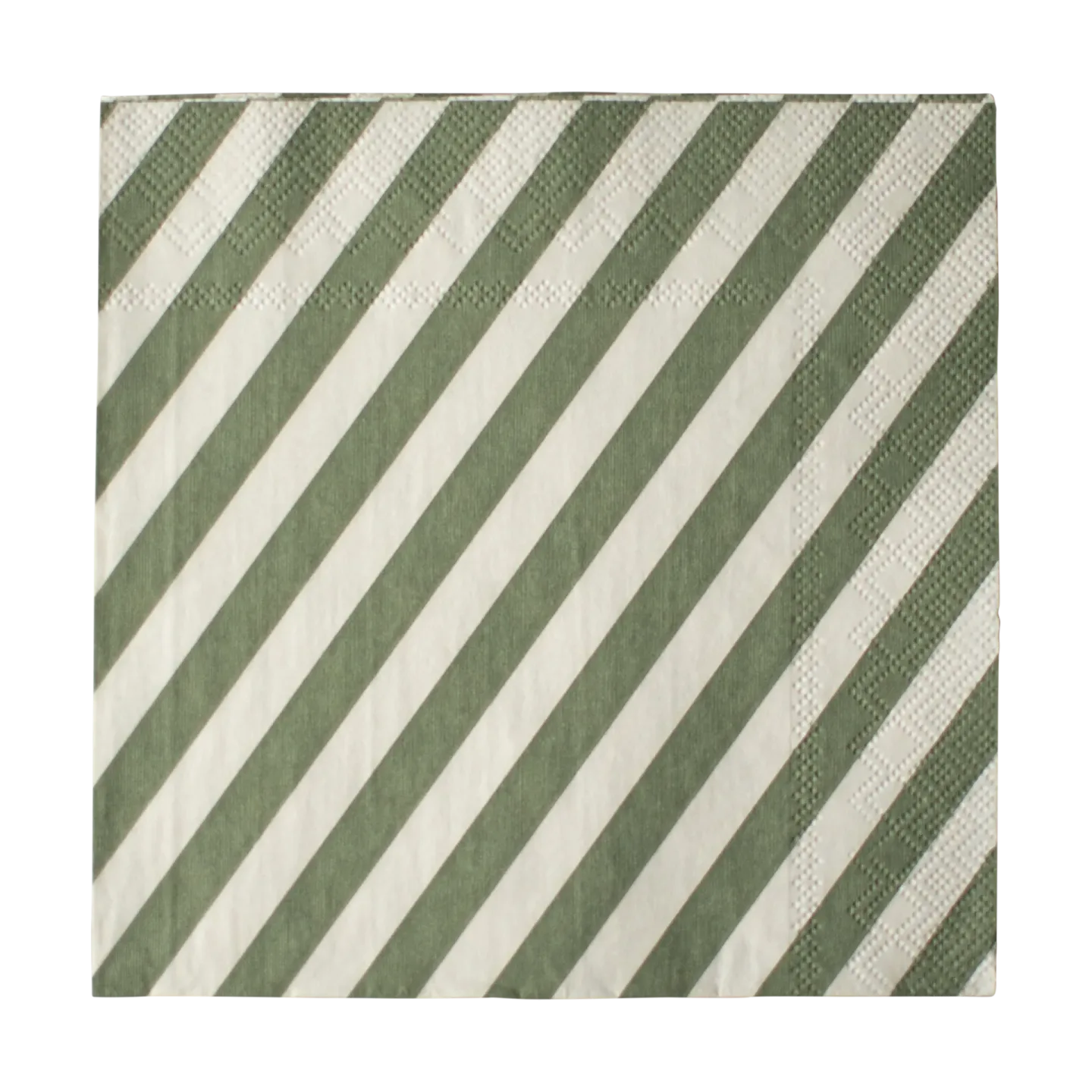 DBKD Stripe Papierserviette 33x33 cm 20er Pack Green
