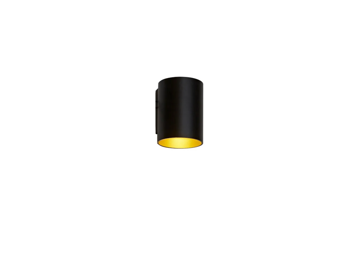 Tubus Outdoor Down W108 LED Wandleuchte Schwarz - Antidark - Terrasse - Aluminium