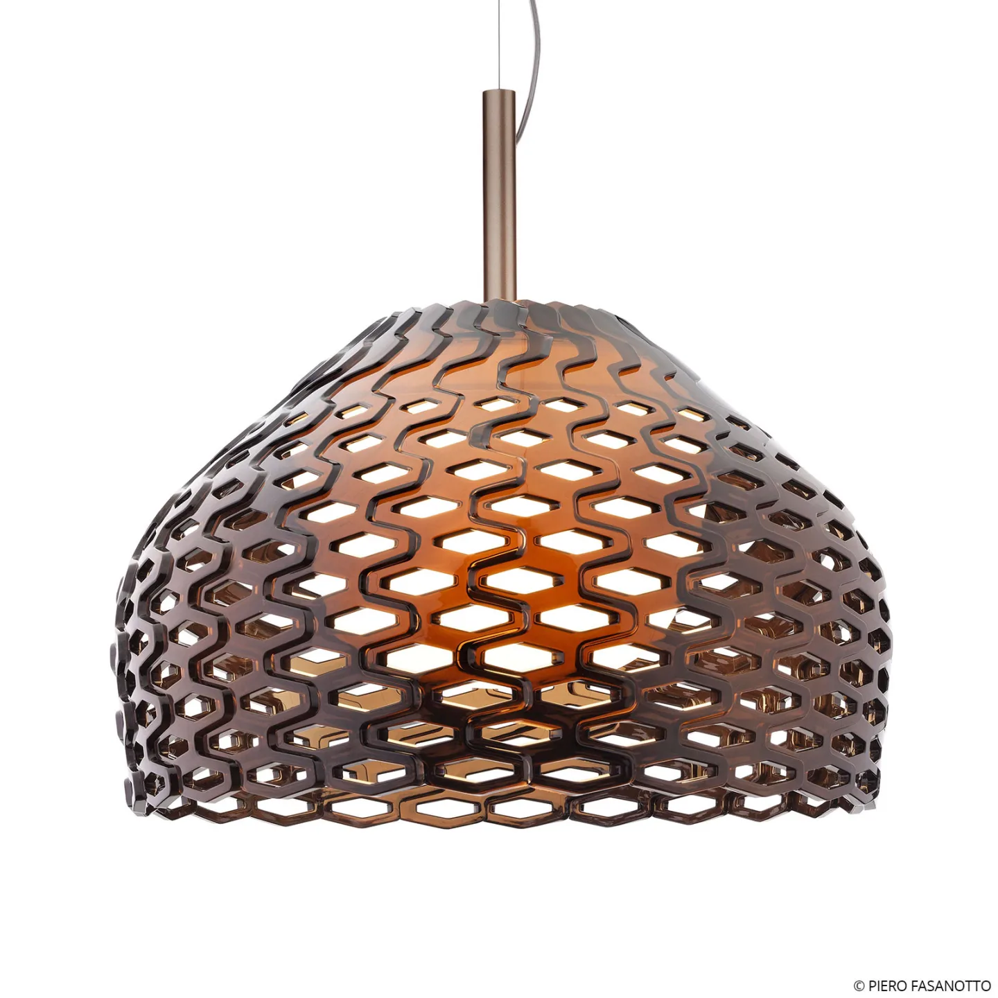 Tatou S2 Pendelleuchte Ochre Grey - Flos - Wohnzimmer - Design - Kunststoff - Einflammig