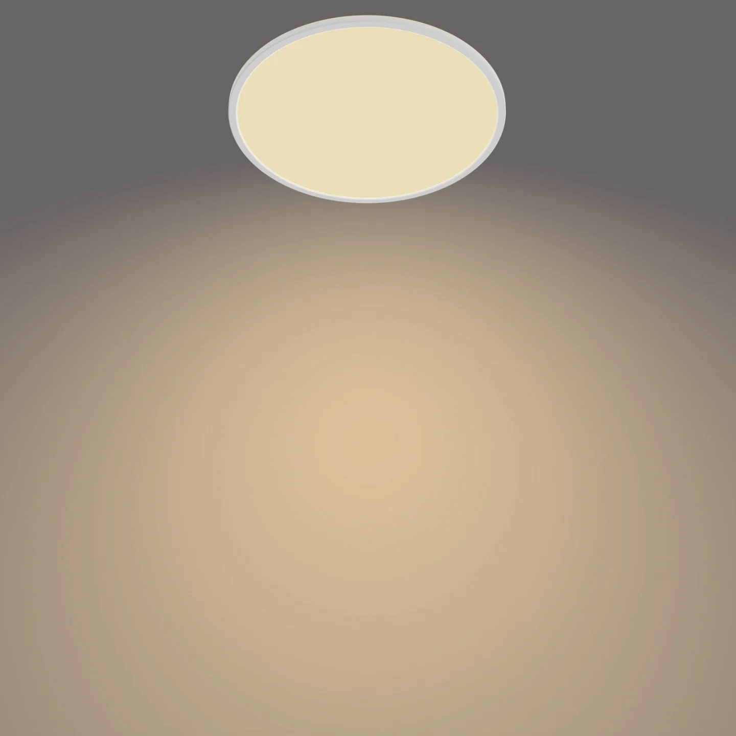 SuperSlim Deckenlampe weiß Ø 42 cm 2.700 K - Philips - Arbeitszimmer / Büro - Metall - Rund