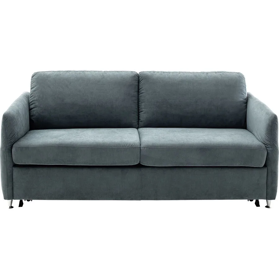 Bettsofa All Round Blau Stoff/Metall 178 cm 94 cm - Farbe: azur - Material: Polyester Stoff, Metall - Möbel Konfigurator: Traummöbel individuell