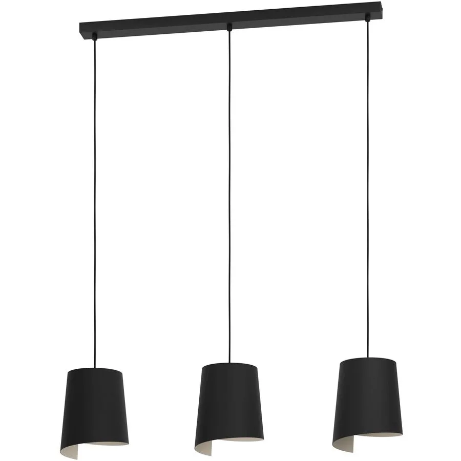 Eglo Pendellampe Bolivia Schwarz Stahl 18 cm 110 cm
