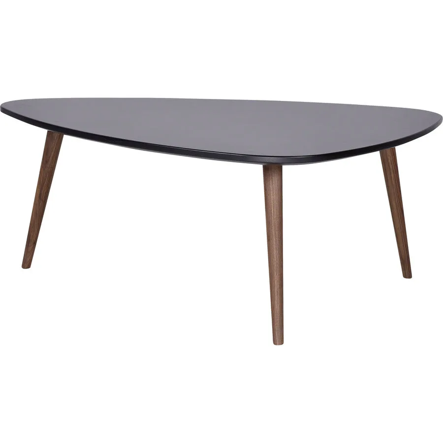 Salontisch Forlan II Schwarz MDF, Nussbaum B 110 T 70 cm