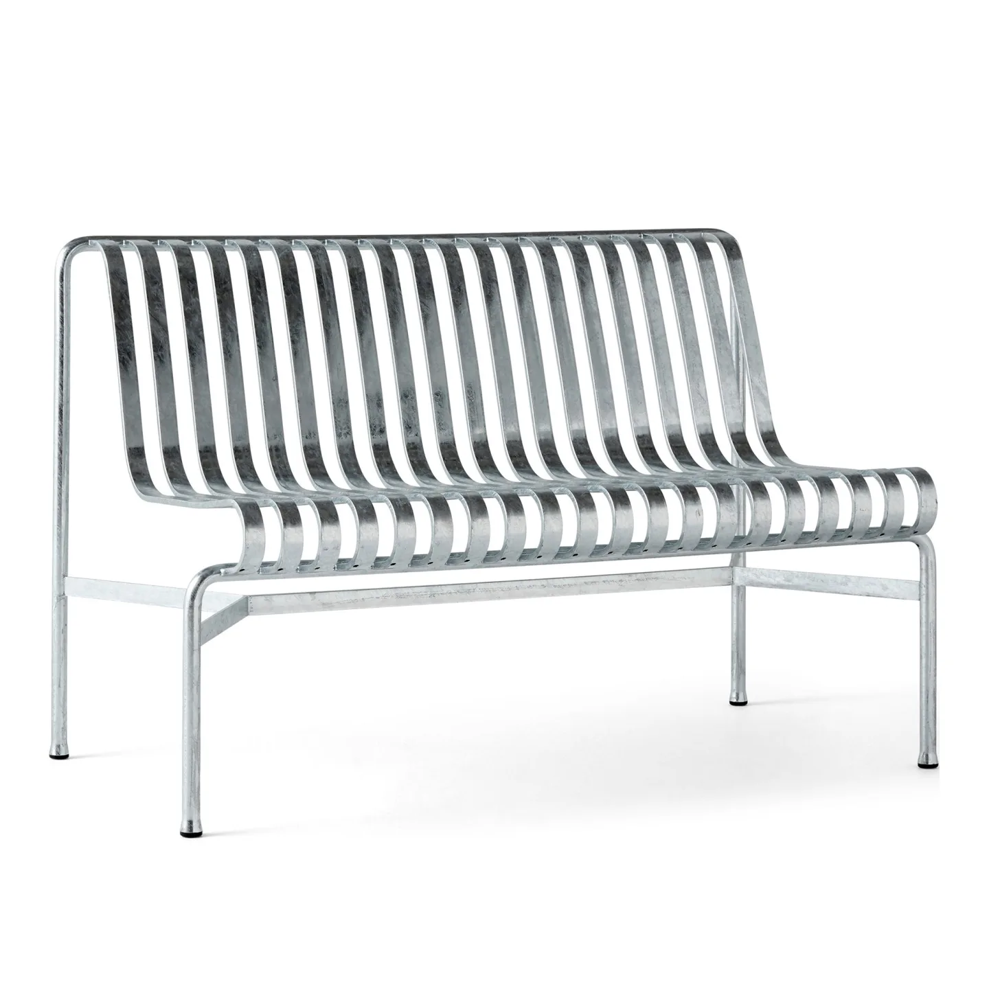 HAY - Palissade trädgårdsbänk - Hot Galvanised - Trädgårdsbänkar - Ronan & Erwan Bouroullec - Silver - Metall