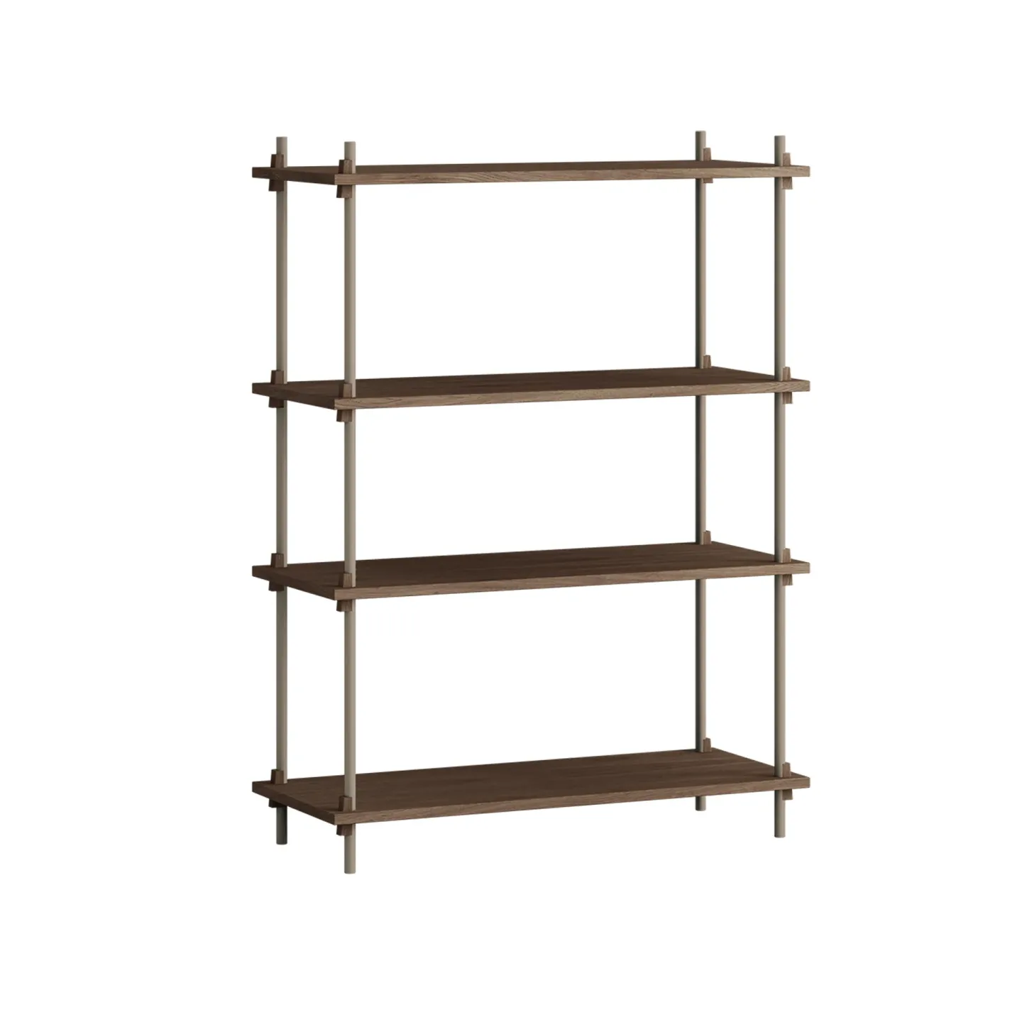 MOEBE Shelving System classic hylla Rökt ek-warm grey, 86x115x35 cm, S.115.1.A