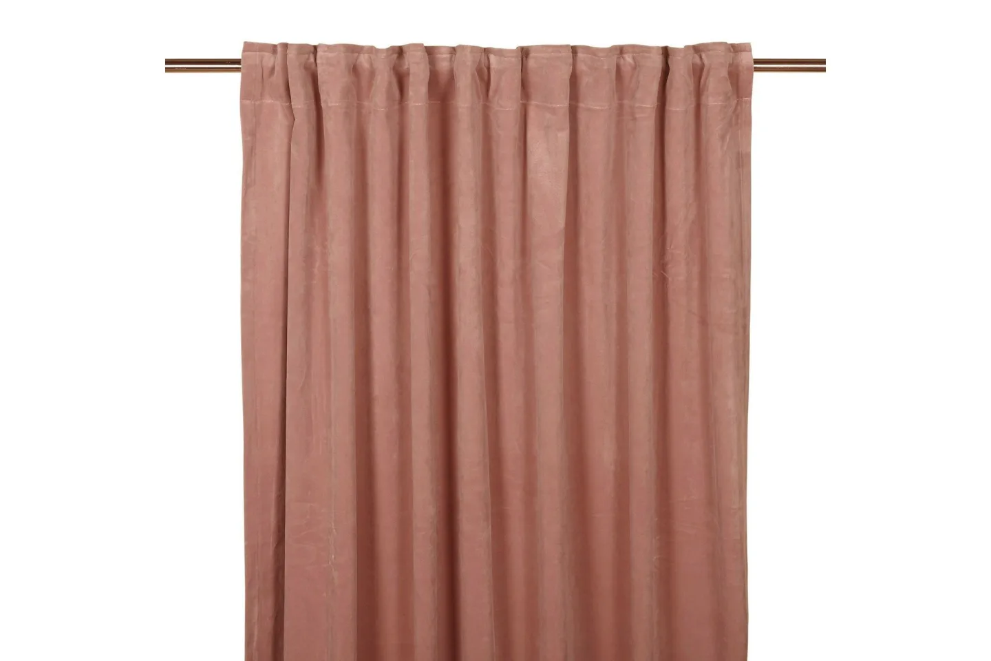 Sameta Sammetsgardin Multibandslängd 2-pack 280 cm - Peach