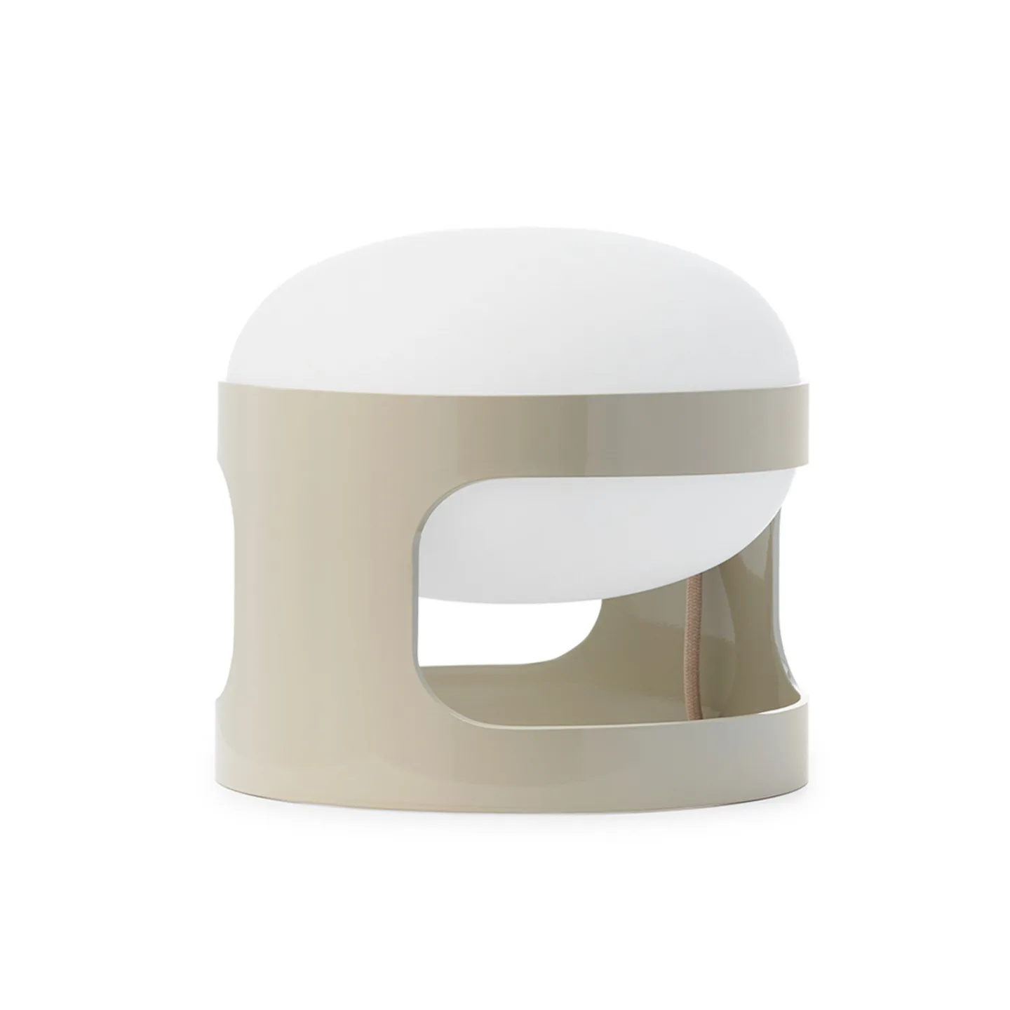 KD28 LED-bordlampe, grå, højde 23 cm - Kartell K28 - Stue - Design - Plastik - Med én lyskilde