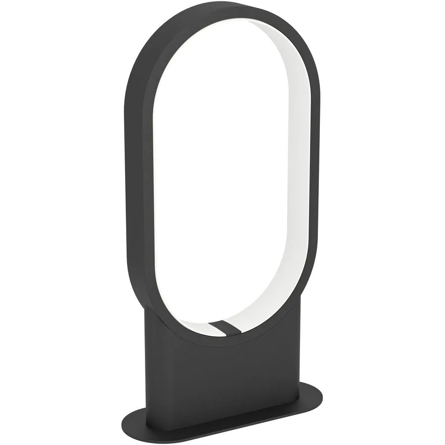 Eglo Tischlampe Codriales Schwarz Aluminium 8 cm 38 cm - LED - Lichtfarbe: Warmweiss - LED Energiesparlampen
