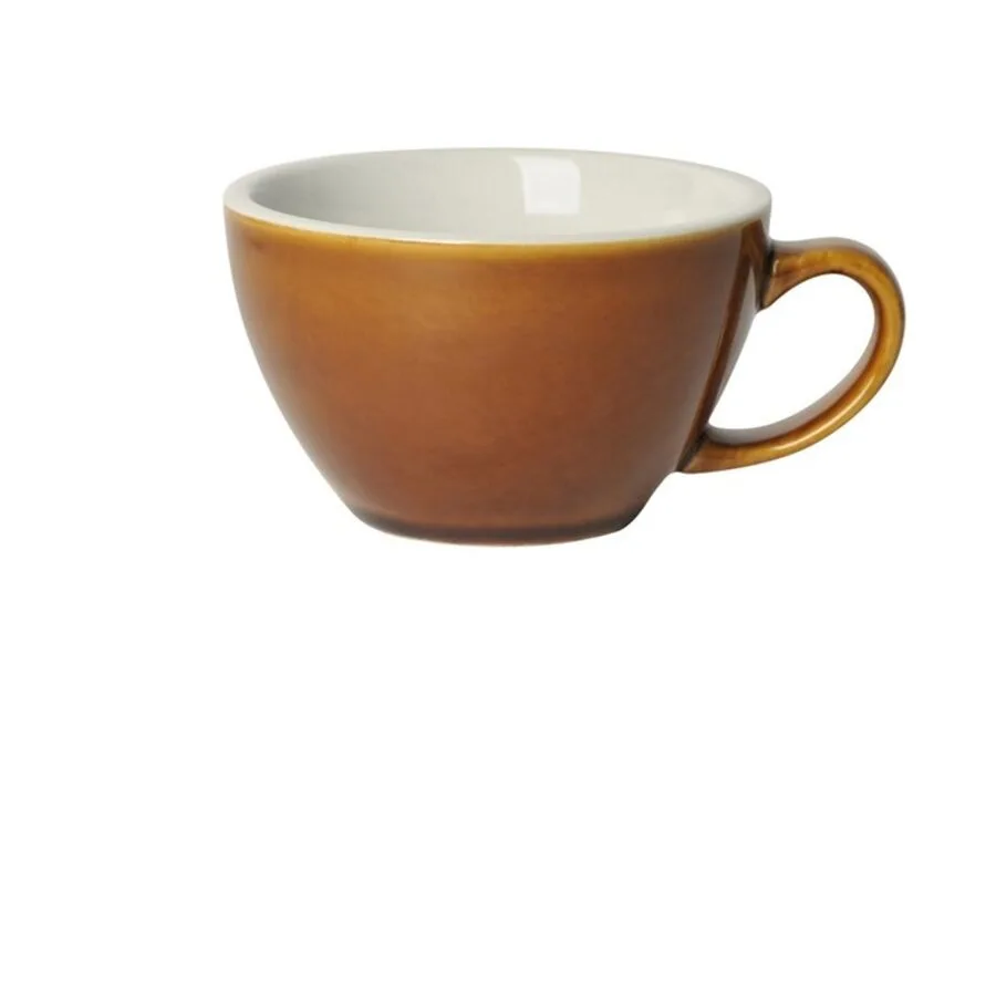 Diverse Café-Latte-Tasse Eggi Caramel Porzellan H 7 cm 0.3 l