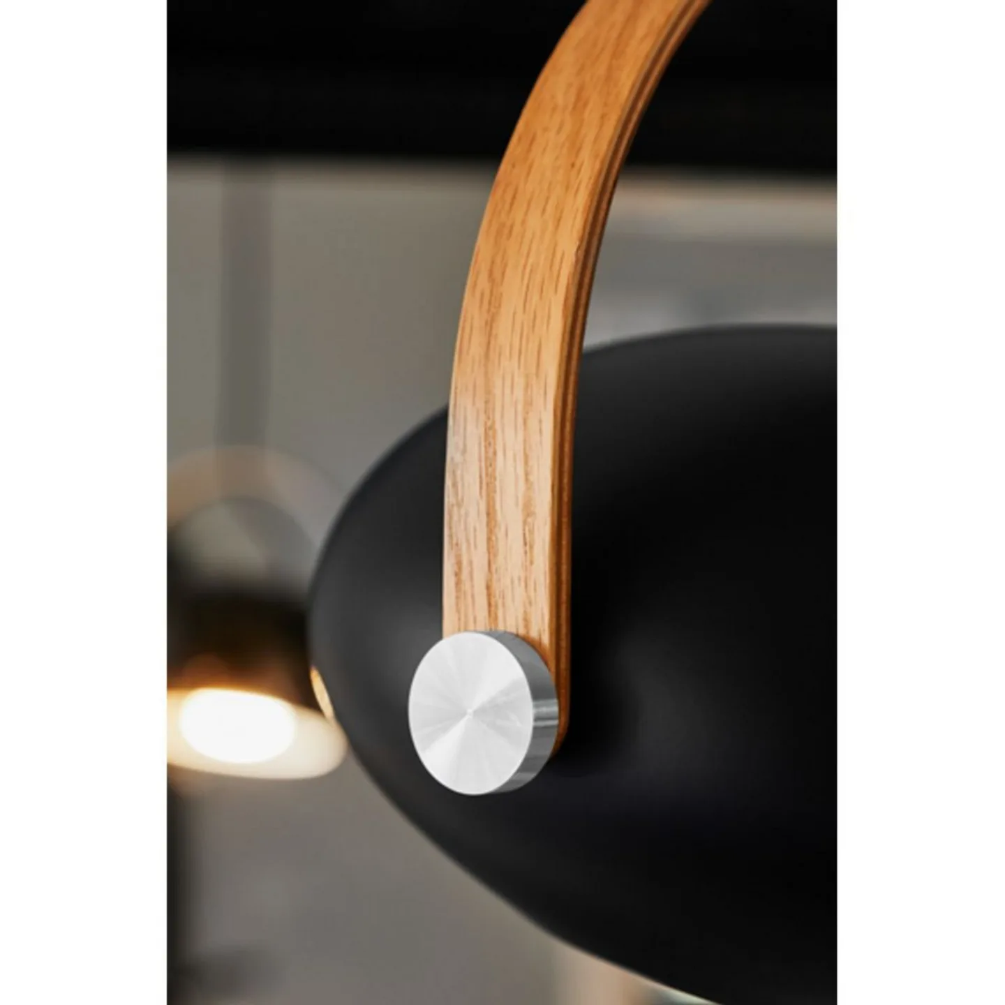 D.C Pendelleuchte Ø18 Black/Oak - Halo Design - Esszimmer - Glas