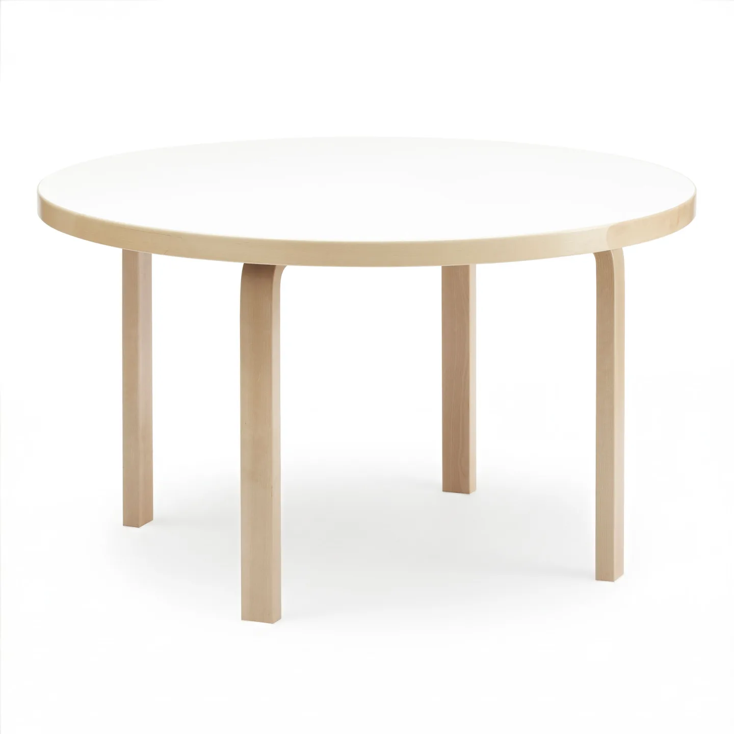 Artek - Aalto Bord 91, Vit laminat, Klarlackad - Matbord - Alvar Aalto