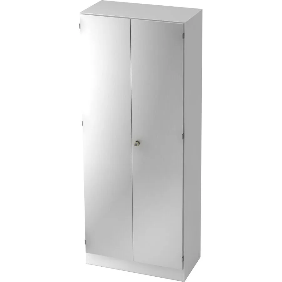 Aktenschrank Office Weiss, Silber Holzwerkstoff B 80 cm H 200.4 cm