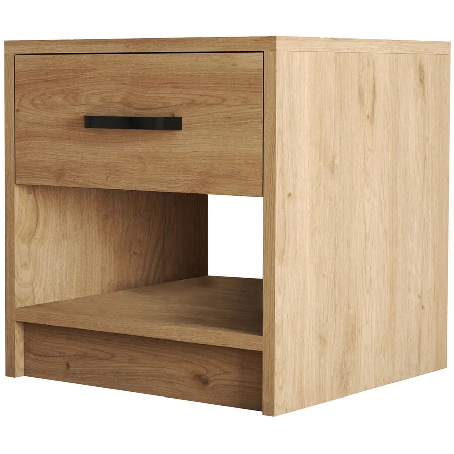 Nachttisch Uyumak eiche Melaminbeschichtete Spanplatte B 52 cm H 46.8 cm