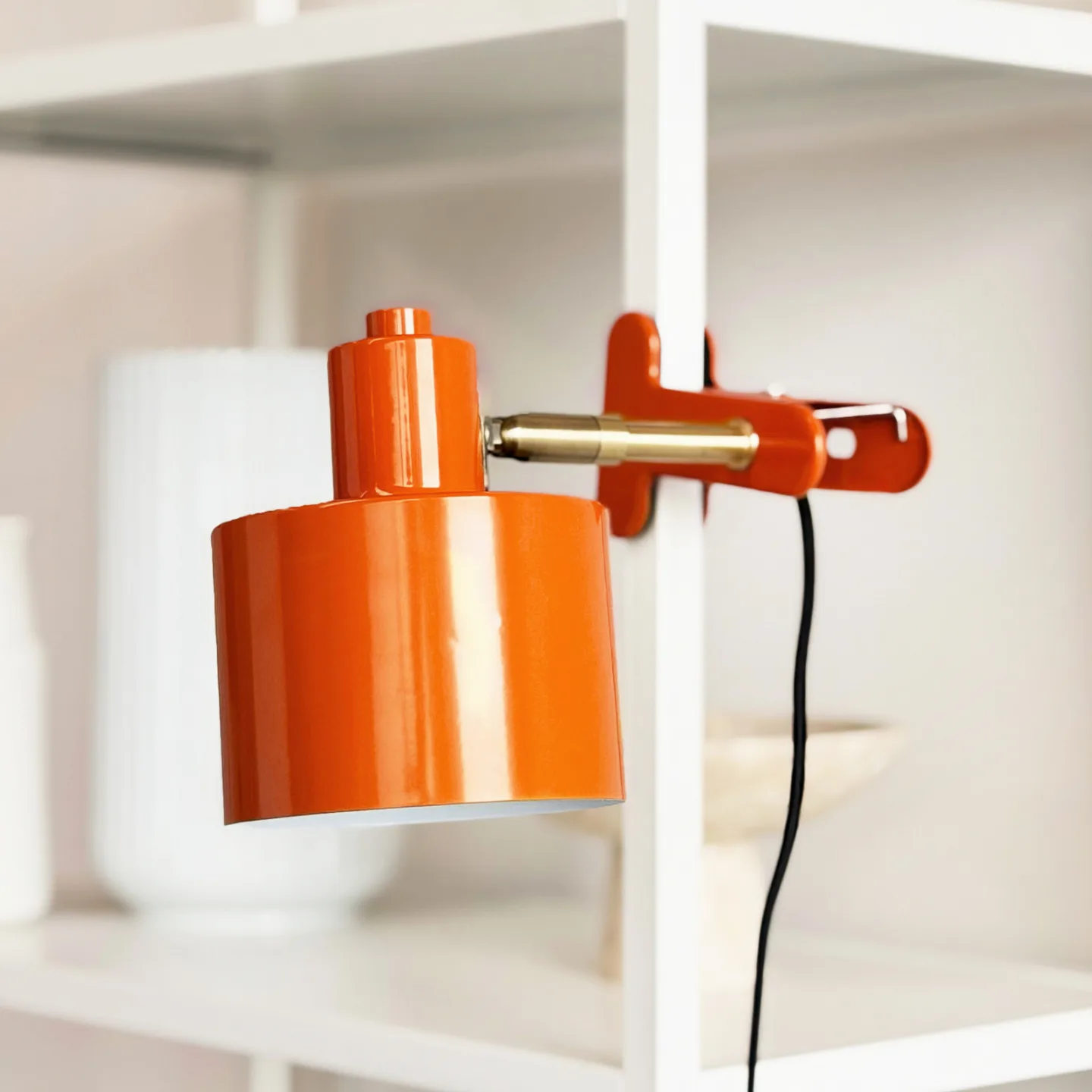 Ocean Klemmleuchte, orange, E14, Metall - Dyberg Larsen - Schlafzimmer - Skandinavisch - Rund