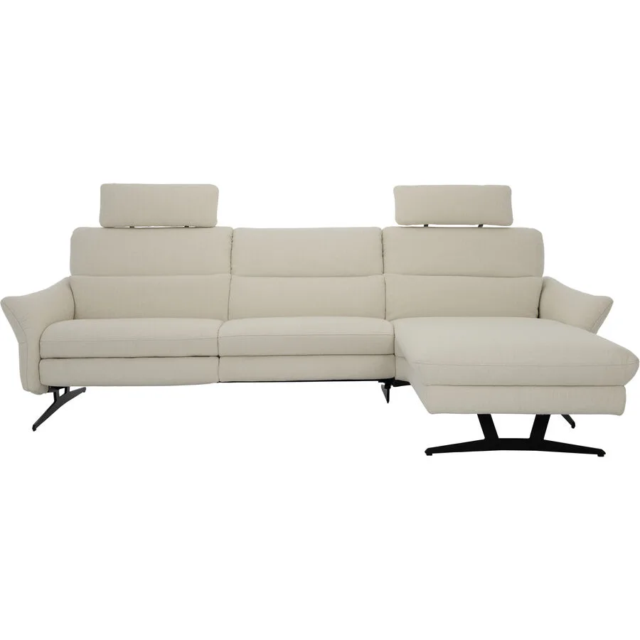 Ecksofa Gracie Rechts Stoff vanille B 261 T 159 cm
