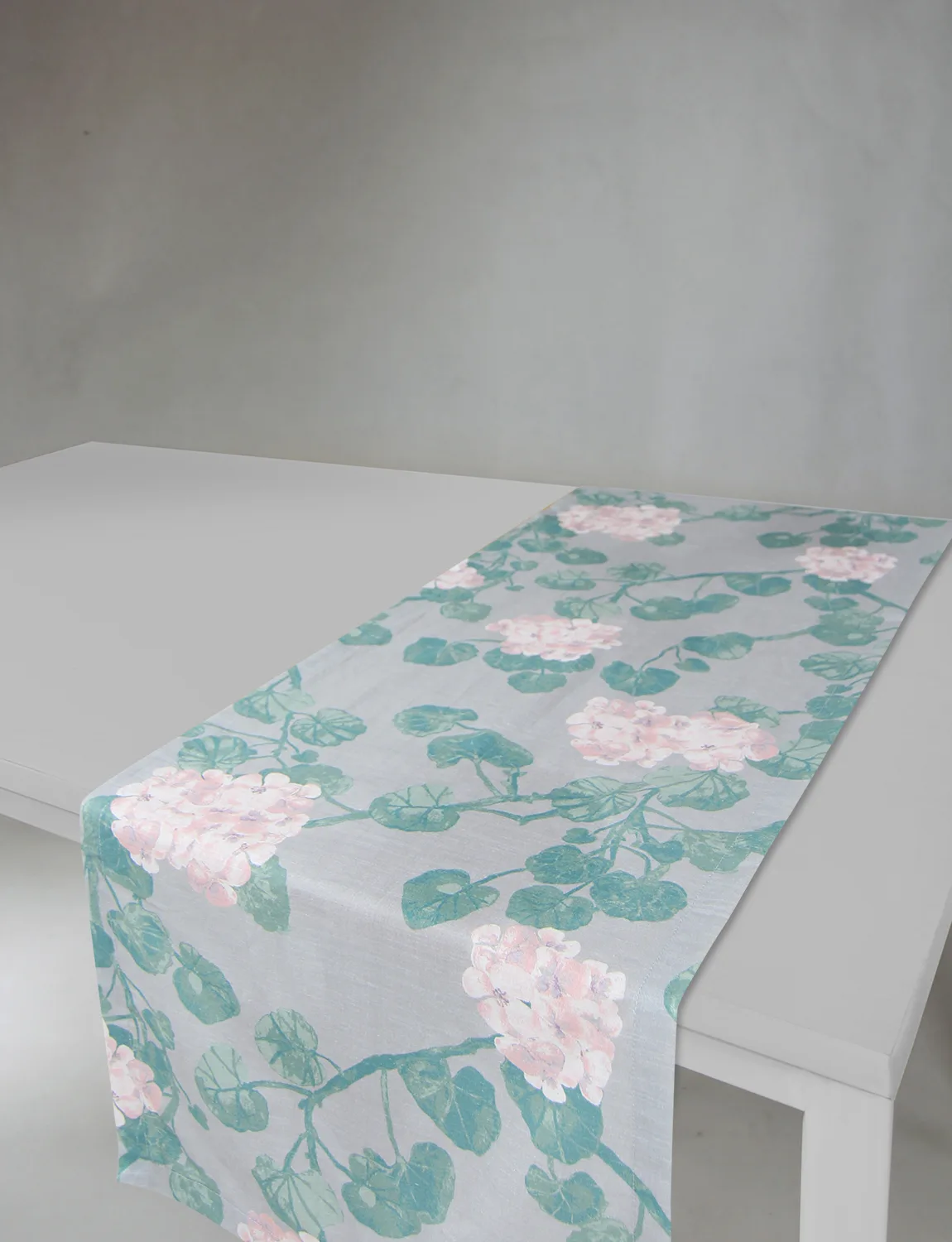 Løpere - Amara (grå/rosa) (Størrelse: 40 x 140 cm)