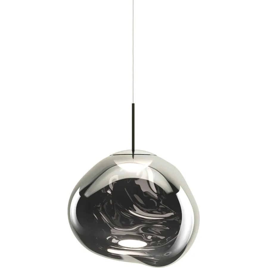 Tom Dixon Pendellampe Melt Kunststoff silber - Material: Polycarbonat