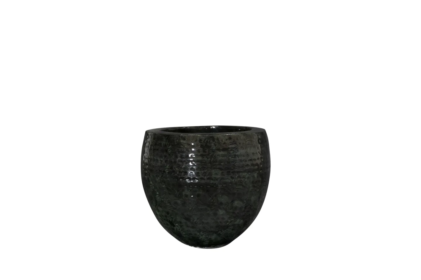 Decofinder Gefäss Thom, Metall, Schwarz H: 27 cm | Schubiger Möbel
