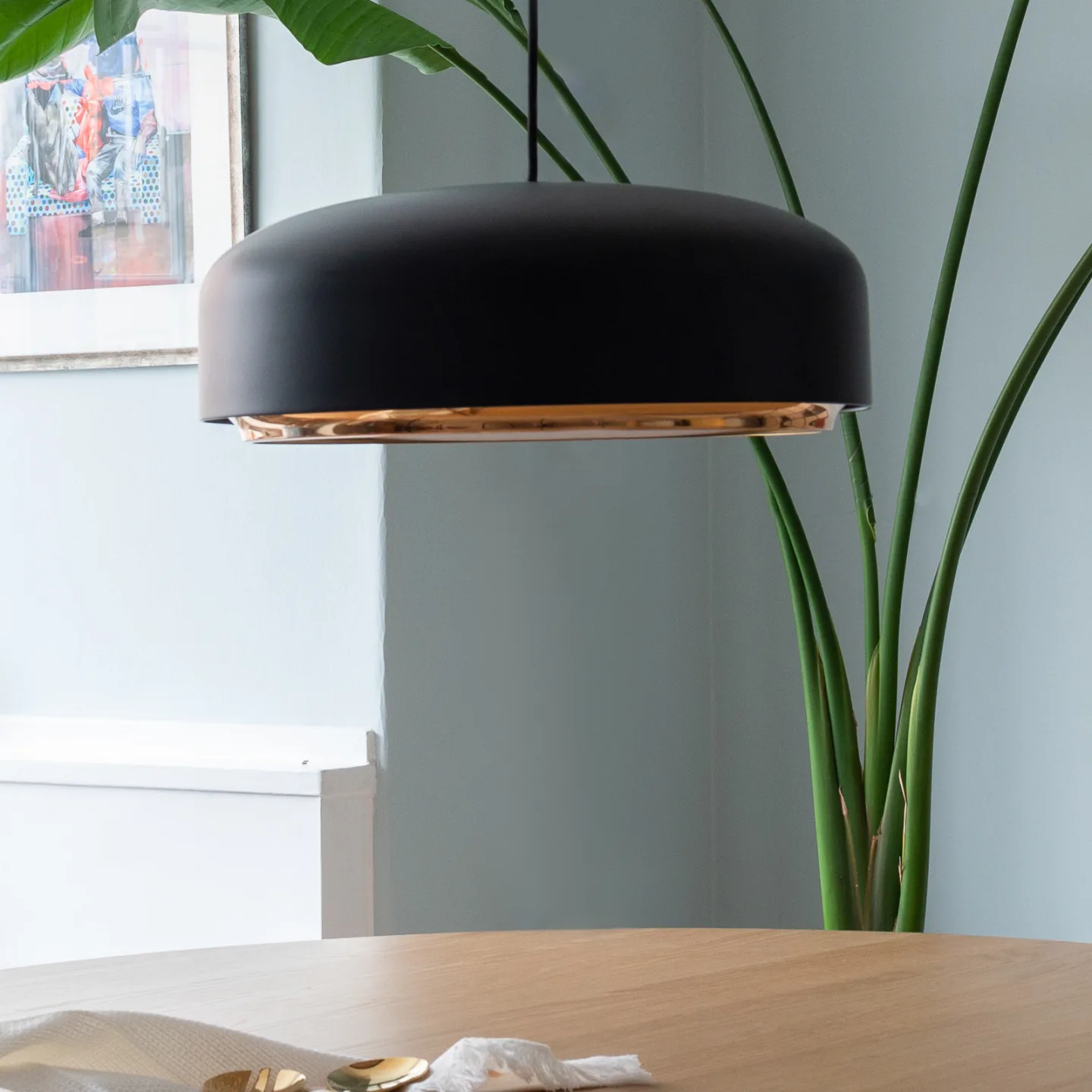 Hazel Pendelleuchte Medium Black - UMAGE Hazel Medium - Wohnzimmer - Design - Metall - Einflammig