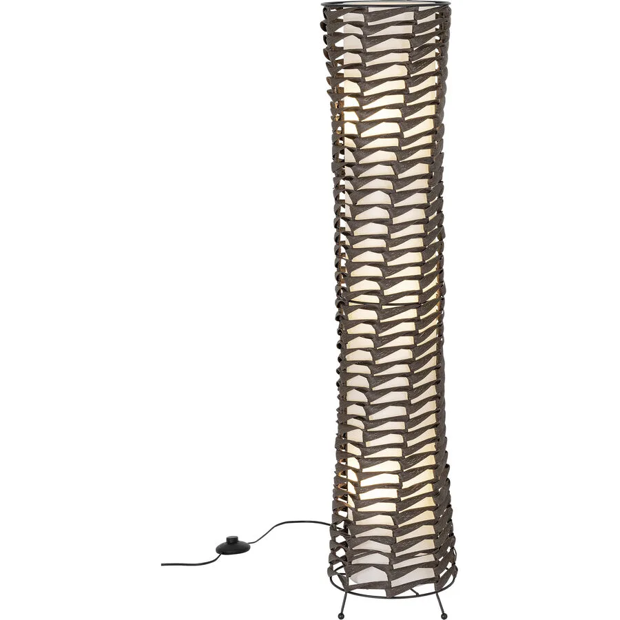 Stehlampe Ceccano Braun Metall/Papier 23 cm 110 cm - Material: Papier/Metall