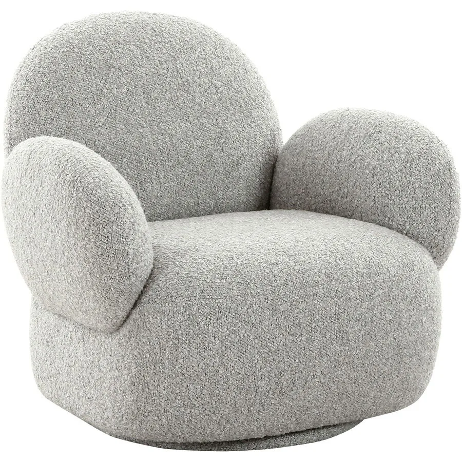 Sessel Glimba hellgrau Polyester B 85 T 87 H 81 cm