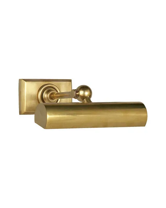 8" Cabinet Maker's billedbelysning antik messing