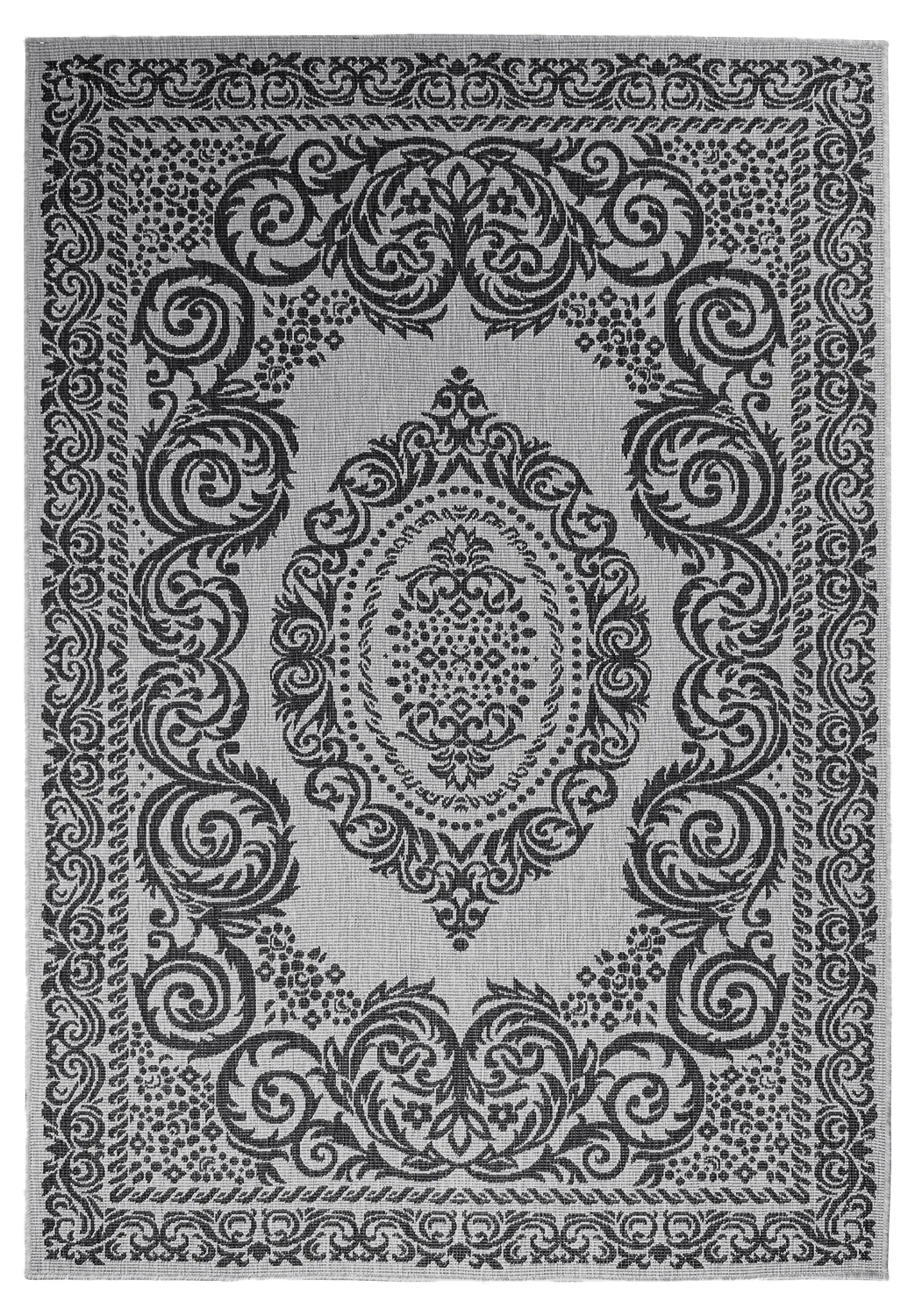 Innendørs/Utendørs tepper - Sylvaine (svart) (Størrelse: 200 x 290 cm)