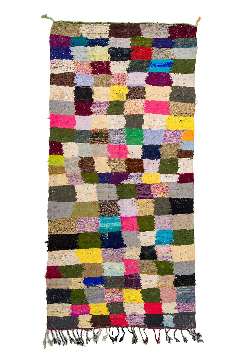 Marokkansk Boucherouite-teppe 135 x 275 cm (Størrelse: 135 x 275 cm)
