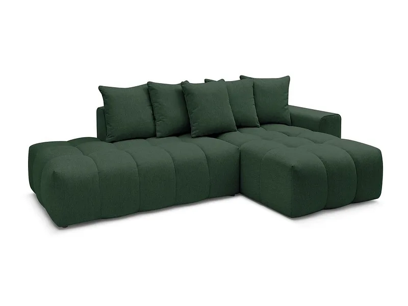 Ecksofa BOBOCHIC MONT-BLANC Stoff chiniert grün