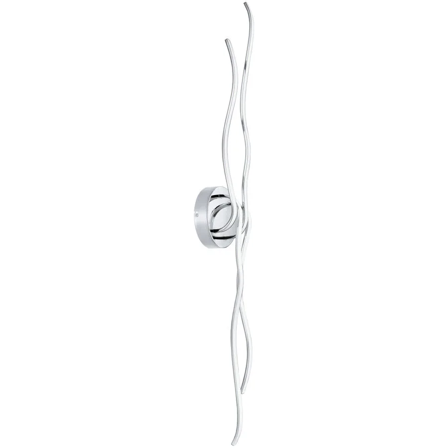 Wandlampe Roncade Weiss/Grau Aluminium/Stahl 18 cm 8 cm - Farbe: chrom/weiss - LED - Lichtfarbe: Warmweiss