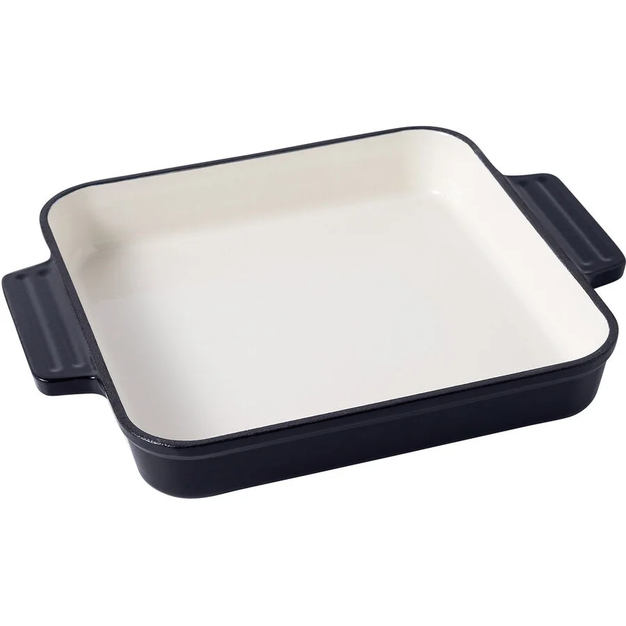 Auflaufform Cara schwarz Gusseisen Rechteckig B 28 T 23 cm
