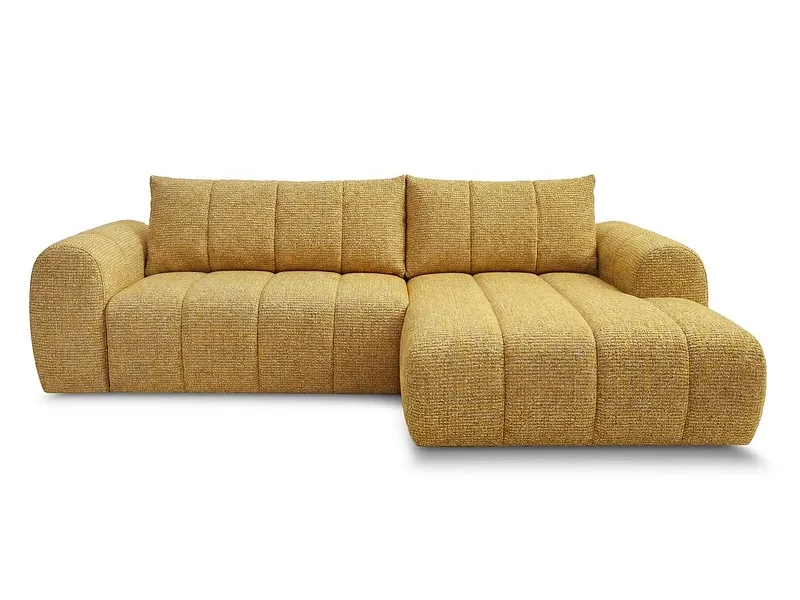 Ecksofa BOBOCHIC NESTY Stoff chiniert gelb