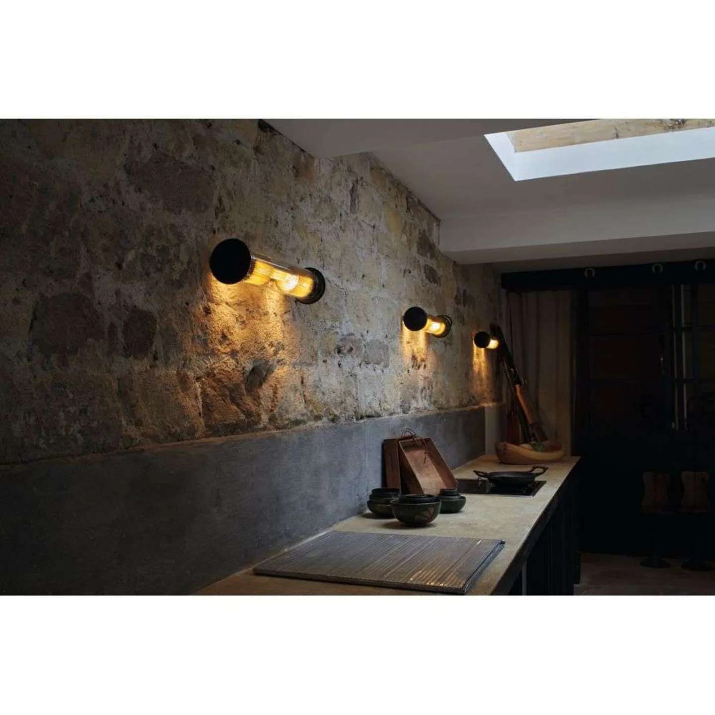 In The Tube Vegglampe Silver Mesh - DCW - Stue - Design - Glass