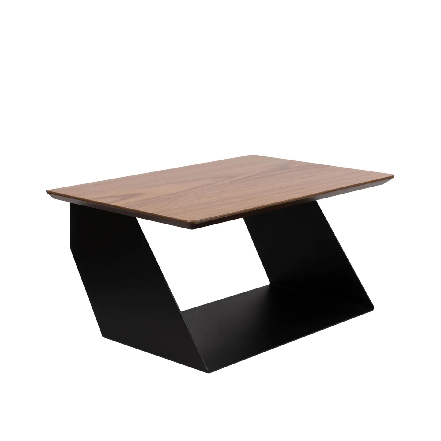 Maze Interior - Edgy, Wood Black/walnut - Sängbord - Malin Lundmark - Träfärgad,Svart - Metall/Trä