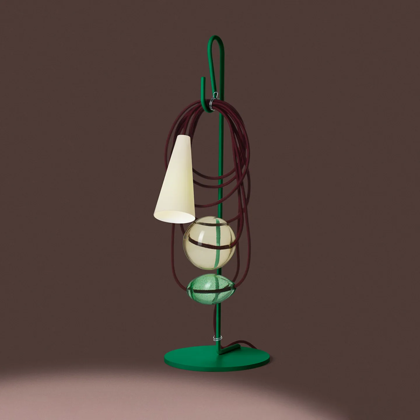 Filo Tischleuchte Southern Talisman - Foscarini - Wohnzimmer - Design - Metall - Mit Schirm