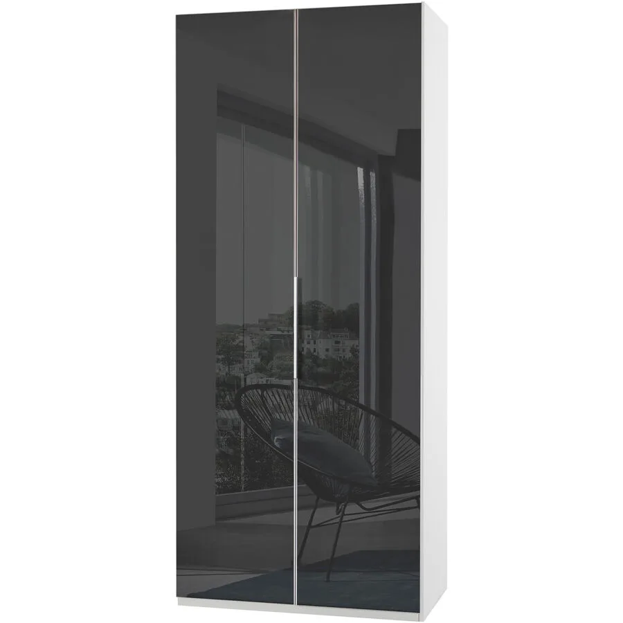 Kleiderschrank Sanko grau Holzwerkstoff B 100 cm