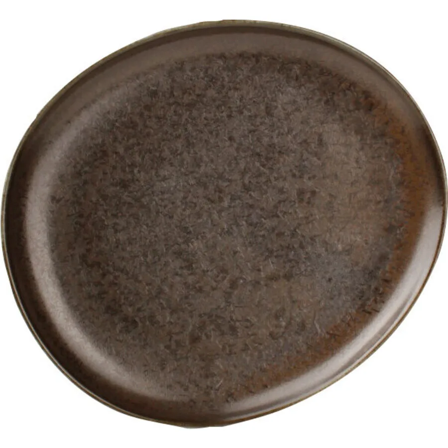 Fine2Dine Teller flach Ceres Black Braun Porzellan