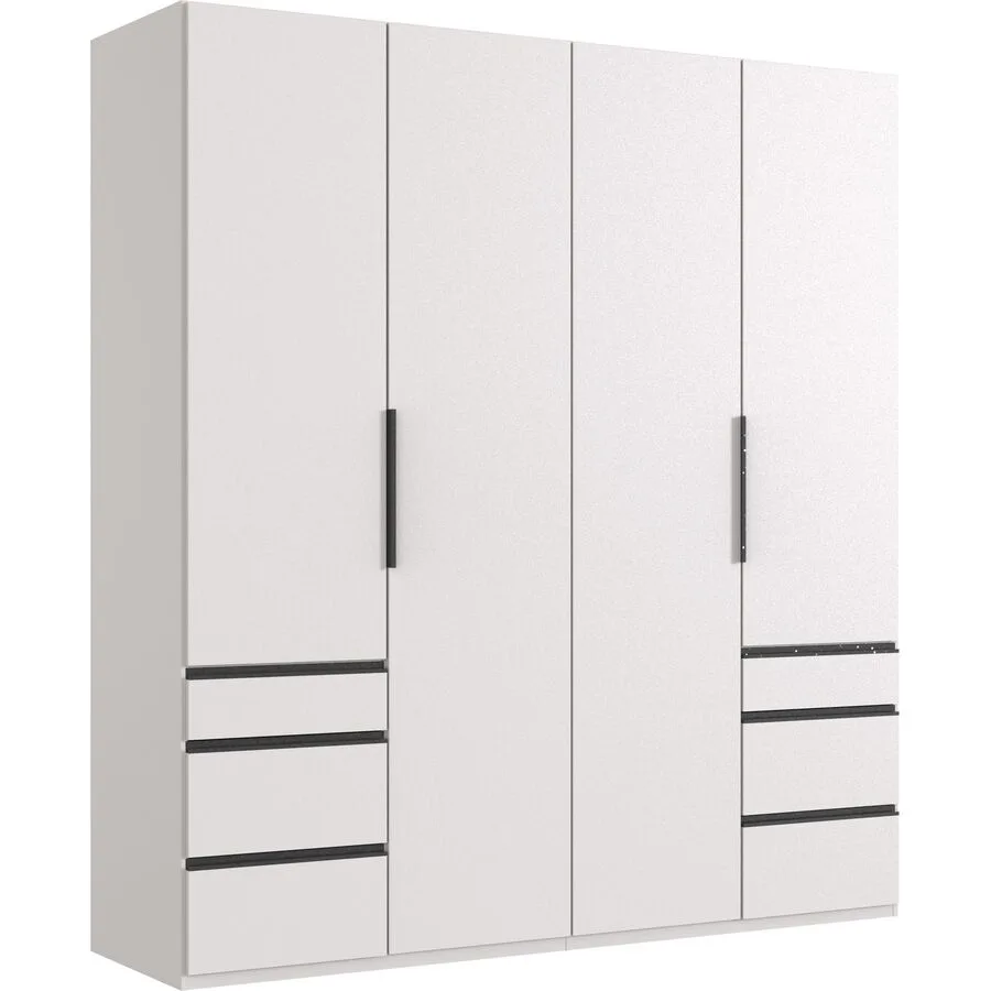 Kleiderschrank Sanko weiss Holzwerkstoff B 200 cm
