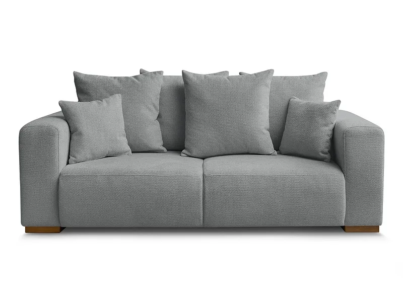 2er Sofa BOBOCHIC SIDONIE Stoff chiniert dunkelgrau