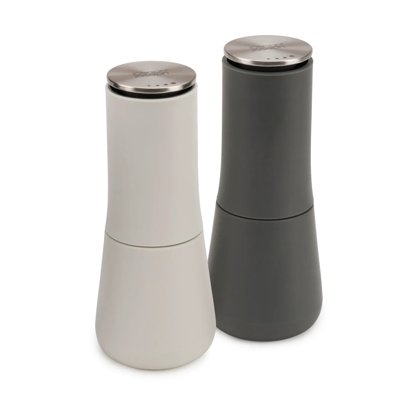 Joseph Joseph Milltop Salz- und Pfeffermühle 2-teiliges Set Grau-weiß