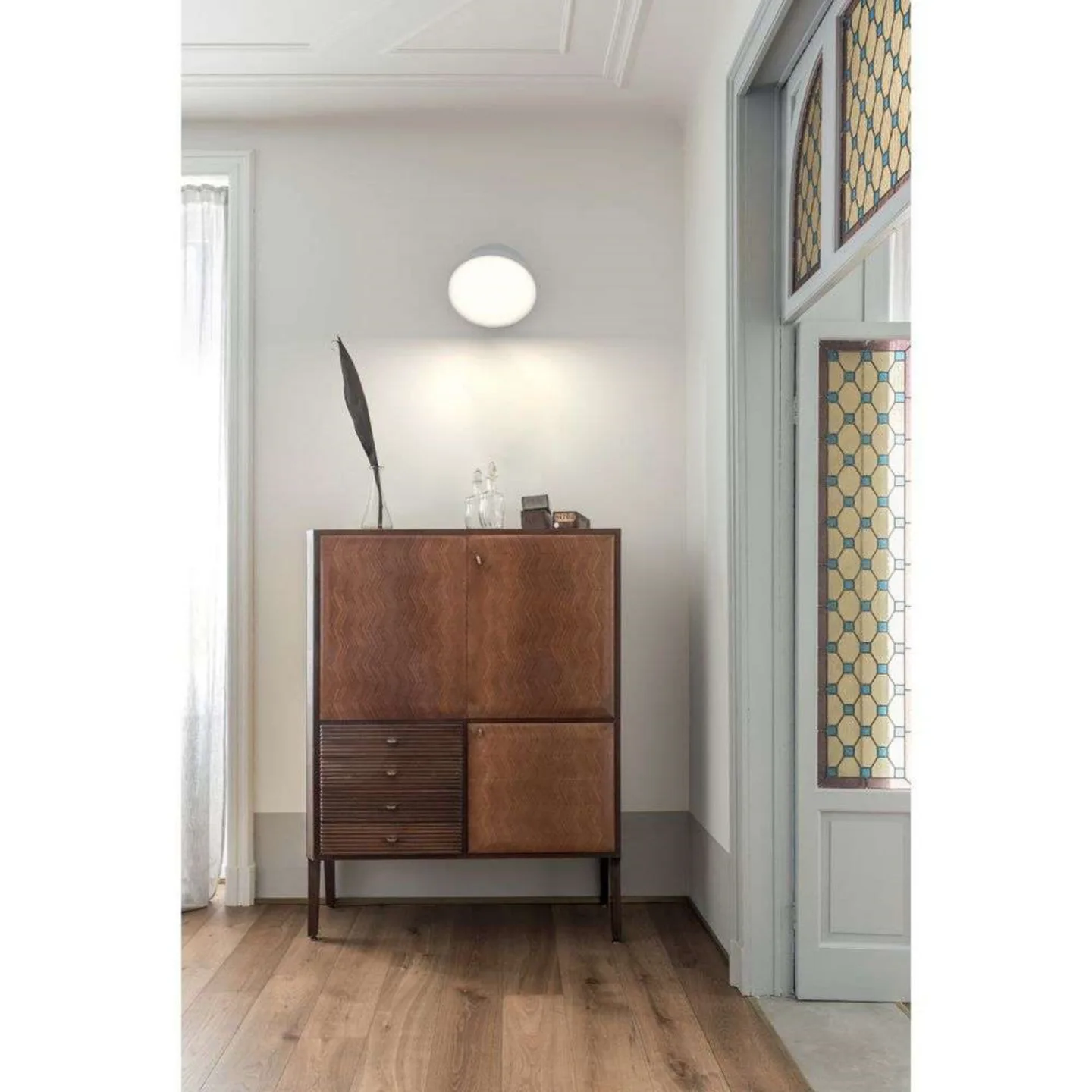 Venere W2 Wandleuchte 2700K Push Dim. Matt White - Rotaliana - Wohnzimmer - Kunststoff