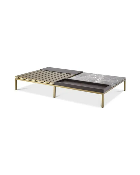 Forma sofabord børstet messing