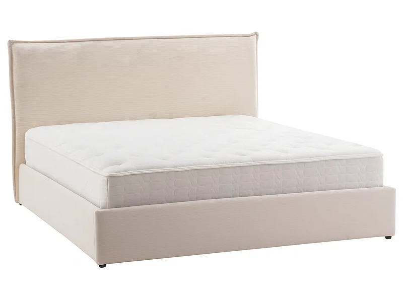Kastenbett NERU 180x200cm stoff beige