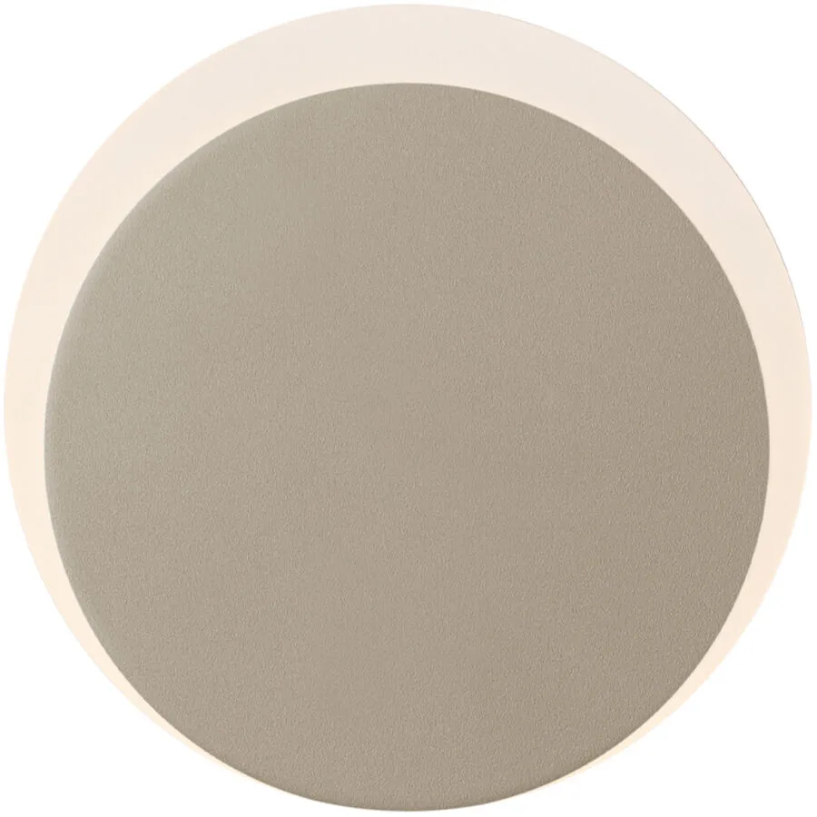 Wandlampe Sun-B Beige Metall 15 cm 15 cm - Farbe: sand - LED - Lichtfarbe: Extra warmweiss - LED Energiesparlampen