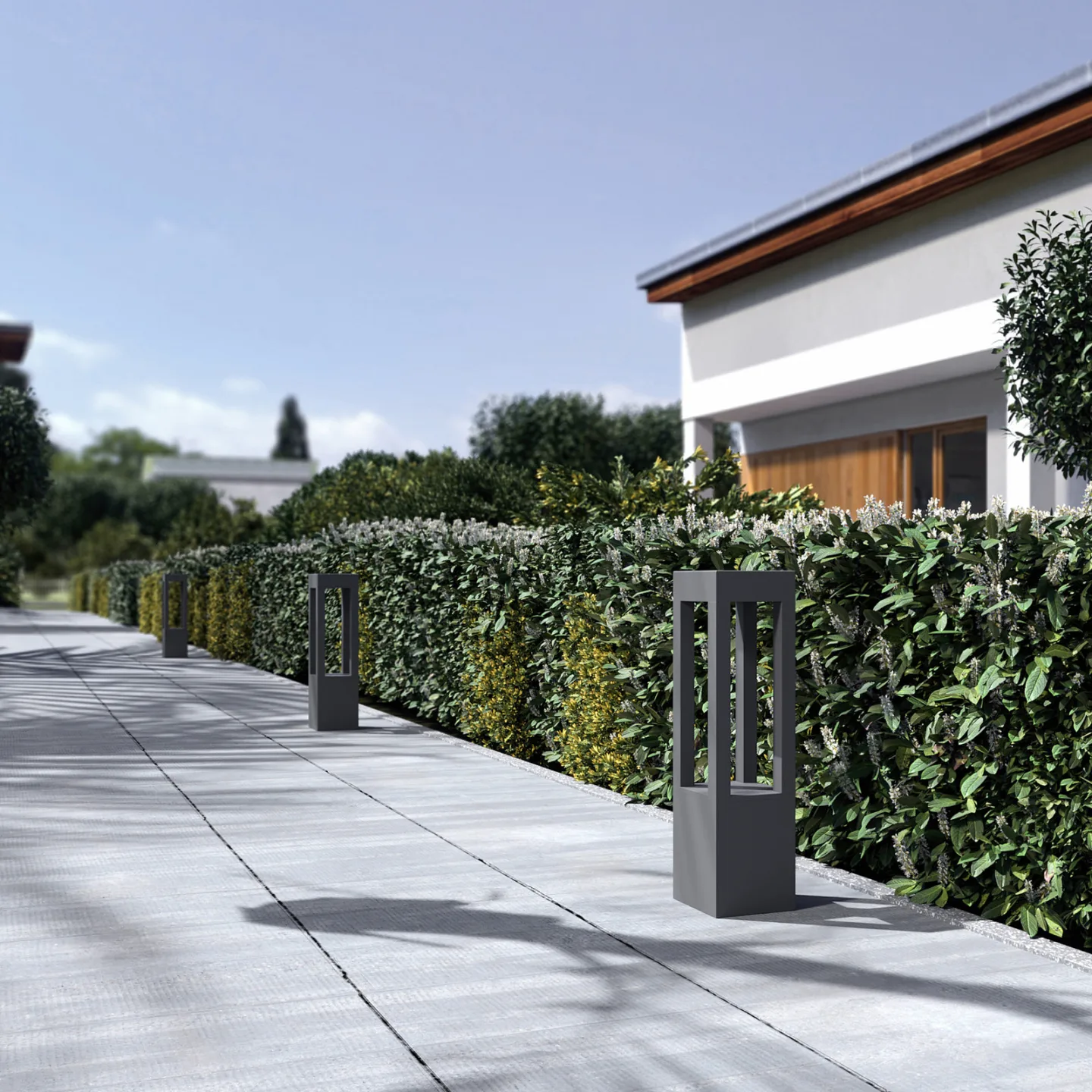 Lienna Außen Gartenleuchte H60 Dark Grey - Arcchio - Terrasse - Modern - Aluminium - Einflammig