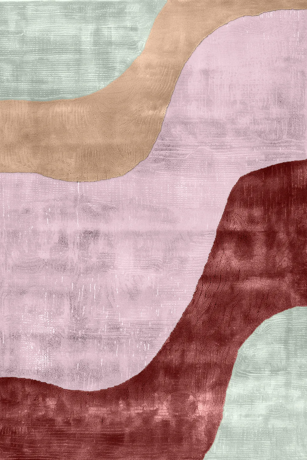 Wilton-teppe - Barcelona (rosa) (Størrelse: 240 x 340 cm)